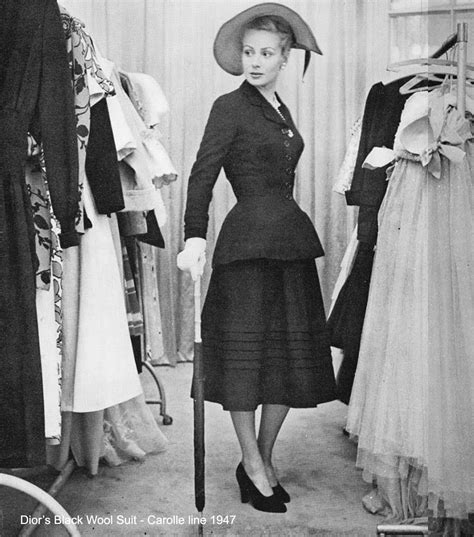 1947 christian dior new look|Christian Dior 1947 collection designs.